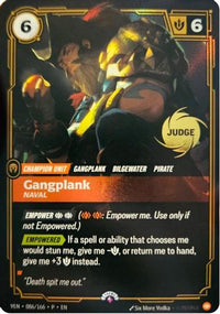 Gangplank, Naval (086/166) - Riftbound Judge Promotional Cards Foil