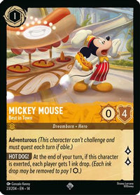 Mickey Mouse - Best in Town (23/204) Cold Foil - Hyperia City