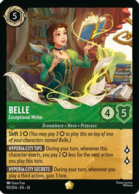 Belle - Exceptional Writer (90/204) Cold Foil - Hyperia City