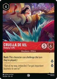 Cruella De Vil - Dodging Traffic (113/204) Cold Foil - Hyperia City