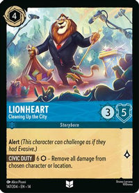 Lionheart - Cleaning Up the City (147/204) Cold Foil - Hyperia City