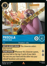 Priscilla - Efficient Clerk (148/204) Cold Foil - Hyperia City