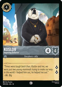 Koslov - Imposing Enforcer (189/204) Cold Foil - Hyperia City