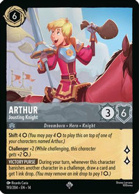 Arthur - Jousting Knight (193/204) Cold Foil - Hyperia City