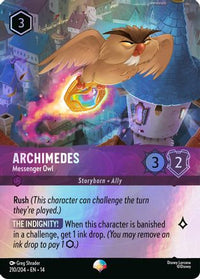 Archimedes - Messenger Owl (Epic) (210/204) Holofoil - Hyperia City