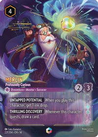 Merlin - Profoundly Curious (Enchanted) (227/204) Holofoil - Hyperia City