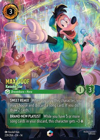 Max Goof - Karaoke Star (Enchanted) (229/204) Holofoil - Hyperia City