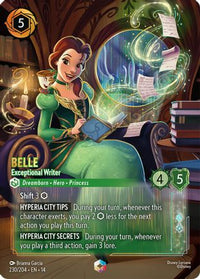 Belle - Exceptional Writer (Enchanted) (230/204) Holofoil - Hyperia City