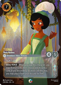 Tiana - Party Hostess (Enchanted) (239/204) Holofoil - Hyperia City