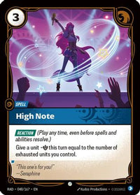 High Note (048/167) - Radiance Foil