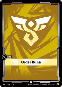 Order Rune (R06) - Radiance Foil