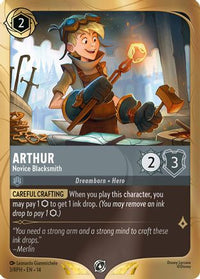 Arthur - Novice Blacksmith (3) Holofoil - Disney Lorcana Promo Cards
