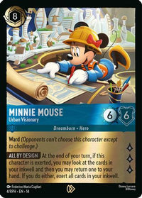Minnie Mouse - Urban Visionary (4) Cold Foil - Disney Lorcana Promo Cards