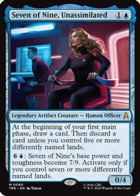 Seven of Nine, Unassimilated -  Foil (TRK-080) - Star Trek