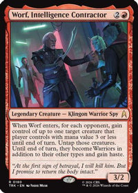 Worf, Intelligence Contractor -  Foil (TRK-180) - Star Trek