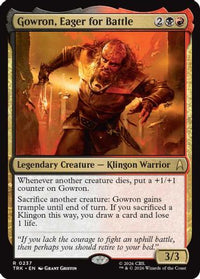 Gowron, Eager for Battle -  (TRK-237) - Star Trek