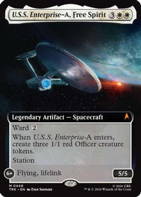 U.S.S. Enterprise-A, Free Spirit (Extended Art) -  Foil (TRK-448) - Star Trek