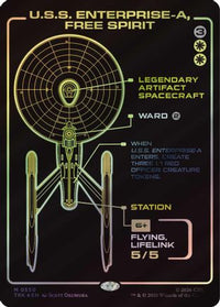 U.S.S. Enterprise-A, Free Spirit (Showcase) -  Foil (TRK-550) - Star Trek