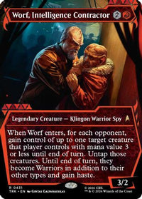 Worf, Intelligence Contractor (Showcase) -  Foil (TRK-431) - Star Trek