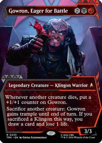 Gowron, Eager for Battle (Showcase) -  Foil (TRK-433) - Star Trek