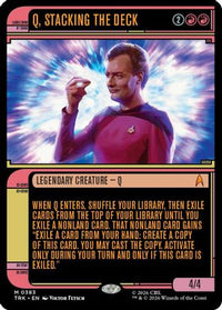 Q, Stacking the Deck (Showcase) -  (TRK-383) - Star Trek