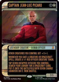 Captain Jean-Luc Picard (Showcase) (Surge Foil) -  Foil (TRK-497) - Star Trek