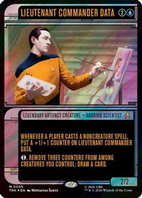 Lieutenant Commander Data (Showcase) (Surge Foil) -  Foil (TRK-505) - Star Trek