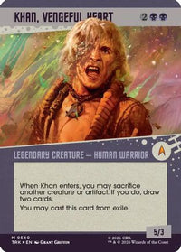 Khan, Vengeful Heart (Showcase) (Surge Foil) -  Foil (TRK-540) - Star Trek