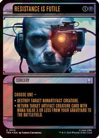 Resistance Is Futile (Showcase) (Surge Foil) -  Foil (TRK-512) - Star Trek