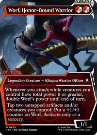 Worf, Honor-Bound Warrior (Showcase) (0435) -  Foil (TRK-435) - Star Trek
