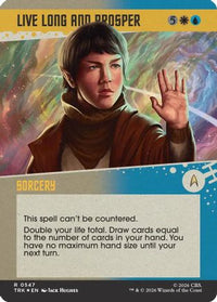 Live Long and Prosper (Showcase) (Surge Foil) -  Foil (TRK-547) - Star Trek