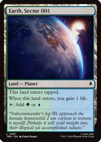 Earth, Sector 001 -  Foil (TRK-281) - Star Trek