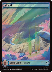 Island (0483) (Surge Foil) -  Foil (TRK-483) - Star Trek