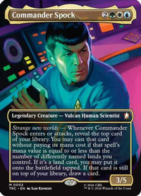 Commander Spock (Borderless) -  Foil (TRC-002) - Commander: Star Trek