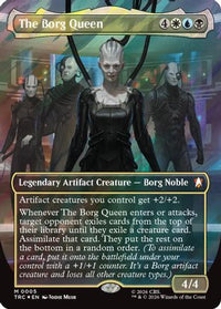 The Borg Queen (Borderless) (Surge Foil) -  Foil (TRC-005) - Commander: Star Trek
