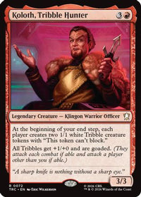 Koloth, Tribble Hunter (Surge Foil) -  Foil (TRC-072) - Commander: Star Trek