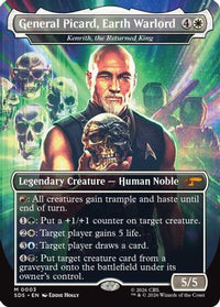 General Picard, Earth Warlord - Kenrith, the Returned King (Borderless) -  Foil (SDS-003) - Star Trek: Stardates