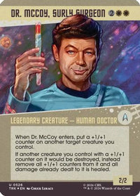 Dr. McCoy, Surly Surgeon (Showcase) (Surge Foil) -  Foil (TRK-526) - Star Trek