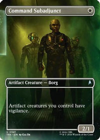 Command Subadjunct (Borderless) -  Foil (TRK-341) - Star Trek