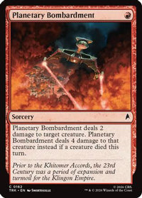 Planetary Bombardment -  Foil (TRK-162) - Star Trek