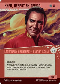 Khan, Despot by Design (Showcase) -  (TRK-419) - Star Trek