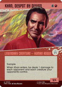 Khan, Despot by Design (Showcase) (Surge Foil) -  Foil (TRK-543) - Star Trek