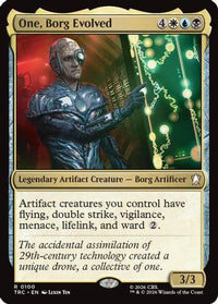 One, Borg Evolved (Surge Foil) -  Foil (TRC-100) - Commander: Star Trek
