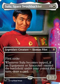 Sulu, Space Swashbuckler (Borderless) -  Foil (TRK-356) - Star Trek