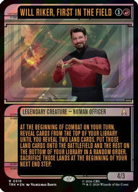 Will Riker, First in the Field (Showcase) (Surge Foil) -  Foil (TRK-519) - Star Trek