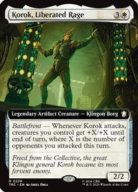 Korok, Liberated Rage (Extended Art) -  (TRC-228) - Commander: Star Trek