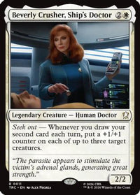 Beverly Crusher, Ship's Doctor (Surge Foil) -  Foil (TRC-011) - Commander: Star Trek