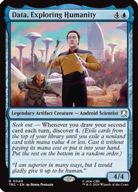 Data, Exploring Humanity (Surge Foil) -  Foil (TRC-040) - Commander: Star Trek