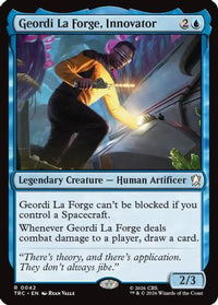 Geordi La Forge, Innovator (Surge Foil) -  Foil (TRC-042) - Commander: Star Trek