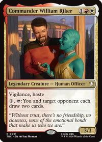 Commander William Riker (Surge Foil) -  Foil (TRC-091) - Commander: Star Trek